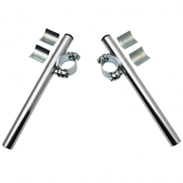GUIDON CYCLO BRACELET DIAM 28/30mm ACIER CHROME (PAIRE) -SELECTION P2R- 3700948082102