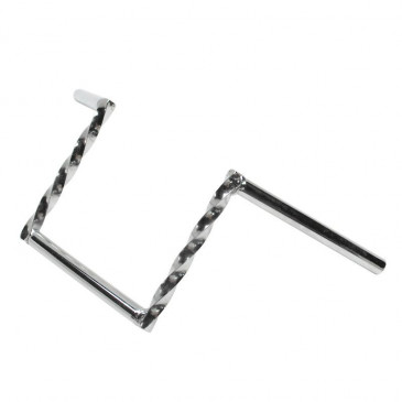 HANDLEBAR FOR MOPED (Z TWISTED-HANDLEBAR) STEEL -CHROME- H 200mm FOR PEUGEOT 103/MBK 51 -SELECTION P2R- 3701213400966