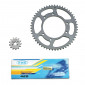 CHAIN AND SPROCKET KIT FOR DERBI 50 SENDA 2000>2001 420 13X53 (BORE Ø 105mm) (OEM SPECIFICATION) -SELECTION P2R- 3700948060773