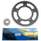 KIT CHAINE ADAPTABLE MBK 50 X-LIMIT 2004>/YAMAHA 50 DTR 2004> 420 12x52 (ALESAGE 105mm) -P2R- 3700948060858