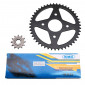 KIT CHAINE ADAPTABLE MBK 50 X-POWER 2000>/YAHAHA 50 TZR 2000> 420 12x47 (ALESAGE 54mm) (DEMULTIPLICATION ORIGINE) -P2R- 3700948060919