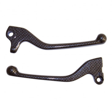 BRAKE LEVER (PAIR) FOR SCOOT REPLAY FOR MBK 50 BOOSTER 2004>, STUNT/YAMAHA 50 BWS 2004>, SLIDER - CARBON GLOSS