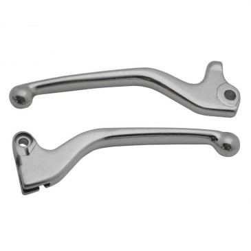 BRAKE LEVER (PAIR) FOR SCOOT REPLAY FOR MBK 50 BOOSTER 2004>, STUNT/YAMAHA 50 BWS 2004>, SLIDER - POLISHED