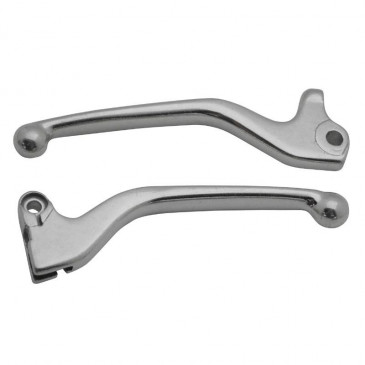 BRAKE LEVER (PAIR) FOR SCOOT REPLAY FOR MBK 50 BOOSTER 2004>, STUNT/YAMAHA 50 BWS 2004>, SLIDER - POLISHED 3700948037263