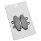 PLAQUETTE DE FREIN ADAPTABLE DERBI 50 SENDA DRD 2003>2004 AV/RIEJU 50 SMX AV, SPIKE 2002> AV, GPR AV 2004>/PEUGEOT 50 XR6 AV/BETA 50 RR AV 3700948021637