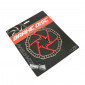 DISQUE DE FREIN VTT 6 TROUS NEWTON BRAKCO COMPATIBLE SHIMANO ET AUTRES 160mm ARGENT CENTRE ROUGE + 6 VIS 3700948070611