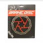 DISQUE DE FREIN VTT 6 TROUS NEWTON BRAKCO COMPATIBLE SHIMANO ET AUTRES 160mm ARGENT CENTRE ROUGE + 6 VIS 3700948070611