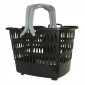 BASKET FRONT ADULT PLASTIC ROTO BLACK FAST FIXING SYSTEM CLIPS 22.2/31,8mm 19L (Lg38xL28xH30) WEIGHT MAX. 7.5Kgs 3700948297360