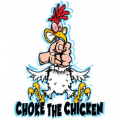 STICKER LETHAL THREAT POULET ETRANGLE (7x11cm) (RC00002)