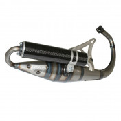 Exhaust Kymco Superdink 125 Yasuni 4 Stroke CE-approval - black carbon  silencer