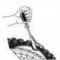 TOOL - TYRE DETACHING TOOL-USEFUL TO LIFT THE TYRE. IT MAKES EASIER VALVE AND INNER TUBE ASSSEMBLY ( BUZZETTI 4976) 3700948281857