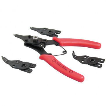 TOOL - CIRCLIP PLIER SET-4 JAWS - INTERNAL + EXTERNAL - BUZZETTI (5042) 3700948280461