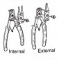 TOOL - CIRCLIP PLIER SET-4 JAWS - INTERNAL + EXTERNAL - BUZZETTI (5042) 3700948280461