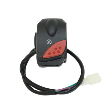 COMMODO/COMMUTATEUR SCOOT ADAPTABLE PEUGEOT 50 LUDIX, TKR, VIVACITY 2 (OEM: 767365) DROIT -P2R- 3700948194287