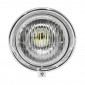 PHARE/PROJECTEUR CYCLO ADAPTABLE PEUGEOT 103/MBK 51 ROND DIAM 130mm NOIR (AMPOULE BA15S) -SELECTION P2R- 3700948214145