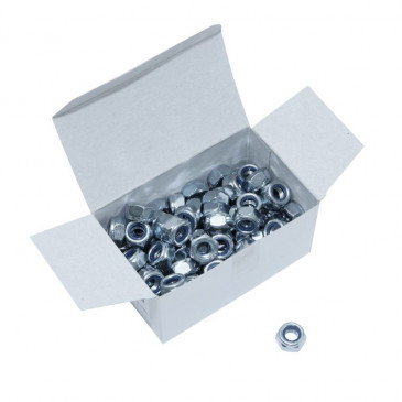HEX NUT NYLSTOP TYPE M10 (100 IN BOX) (817010) -ALGI- 3284660234600