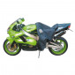 TABLIER COUVRE JAMBE TUCANO MOTO GAUCHO R118 NOIR POUR HONDA 500 CB, 1000 CB, HORNET, VFR, 600 CBF, 1000 CBF / KAWASAKI ER5, 500 KLE / YAMAHA XJR, VMAX (SYSTEME ANTI-FLOTTEMENT SGAS) 8026492106831