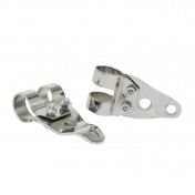 HEADLIGHT HOLDER FOR MOPED MBK 51/PEUGEOT 103 - Ø 26mm -CHROME (PAIR) -SELECTION P2R- 3701213424757