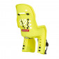 PORTE BEBE/SIEGE ENFANT ARRIERE POLISPORT A FIXER SUR CADRE JOY JAUNE FLUO COUSSIN GRIS (9 A 22Kgs) HOMOLOGUE EN 14344 5604415102417