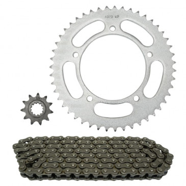 CHAIN AND SPROCKET KIT FOR APRILIA 50 TUONO 2004>2005 420 47x11 (OEM SPECIFICATIONS) -TOP PERFORMANCES-