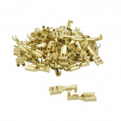 COSSE ELECTRIQUE LAITON NON ISOLEE PLATE FEMELLE 4.8 (VENDU AU SACHET DE 100 PIECES) -SELECTION P2R- 3701213423705