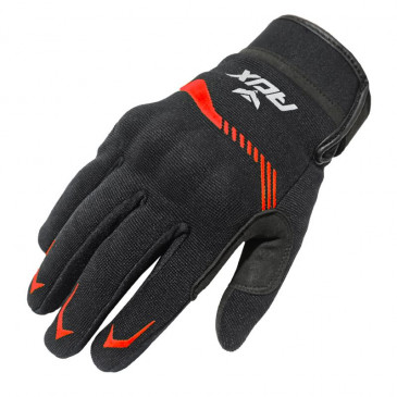 GLOVES ADX SPRING/SUMMER VISTA WITH KNUCLE ARMORBLACK/RED EURO 8 (S) (APPROVED EN 13594:2015)