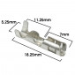 ELECTRIC CABLE TERMINAL -ROUND SHAPED FEMALE 3,5 WITH ISOLATOR (25 IN A PACK) 370094810065