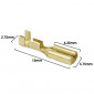 ELECTRIC CABLE TERMINAL- FEMALE 2,8X1 RS 7785 BRASS - (SOLD PER 50 IN A PACK)