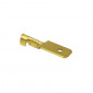 ELECTRIC CABLE TERMINAL- MALE 6,3X1 RM 7840 BRASS - (SOLD PER 50 IN A PACK)