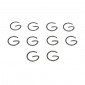 PISTON CIRCLIP Ø 10 (G-CLIP) FOR MBK/YAMAHA (SOLD PER 10) -SELECTION P2R- 3701213424702