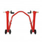 LEVE/BEQUILLE MOTO STAND P2R ARRIERE UNIVERSEL ACIER ROUGE 3700948208595