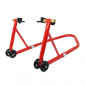 LEVE/BEQUILLE MOTO STAND P2R ARRIERE UNIVERSEL ACIER ROUGE 3700948208595