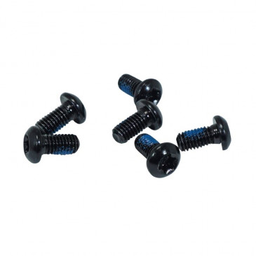 FASTENING SCREW FOR DISC BRAKE - FIBRAX - BLACK - COMPATIBLE SHIMANO/SRAM ( 6 SCREWS ON CARD)