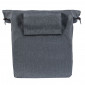 SACOCHE ARRIERE VELO LATERALE SAC BANDOULIERE BASIL CITY SHOPPER GRIS CLAIR DROIT/GAUCHE 14-16L FIXATION HOOK-ON PORTE BAGAGE FERMETURE PLIANT ANTI-PLUIE 8715019177804