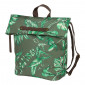 SACOCHE ARRIERE VELO LATERALE SAC A DOS BASIL EVERGREEN DAYPACK THYM POIGNEE CUIR DROIT/GAUCHE 14/19L FIXATION HOOK-ON PORTE BAGAGE FERMETURE PLIANT ANTI-PLUIE