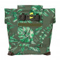 SINGLE BAG FOR BICYCLE -REAR-TURN INTO BACKPACK- BASIL EVERGREEN DAYPACK -THYME COLOUR - WITH LEATHER HANDLE- LEFT or RIGHT - 14/19Lt - HOOKS ON CARRIER - WATERPROOF FOLDING CLOSING 8715019180859