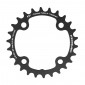PLATEAU VTT 4BRA D.80 POUR SRAM X0-XX-X9-X7 STRONGLIGHT DOUBLE 26DTS INTERIEUR NOIR CT2 NON FILETE 10V. - EPAISSEUR 3.5mm 3700223715145