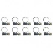 WORM DRIVE HOSE CLAMP 8X12 - WIDTH 9 mm - 10 IN A PACK. - P2R SELECTION 3700948057698