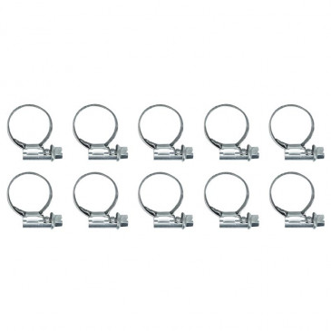 WORM DRIVE HOSE CLAMP 12X20 - WIDTH 9 mm - 10 IN A PACK.- P2R SELECTION