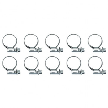WORM DRIVE HOSE CLAMP 12X20 - WIDTH 9 mm - 10 IN A PACK.- P2R SELECTION 3701213412907