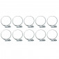 COLLIER DE SERRAGE METAL A CREMAILLERE 25 A 40mm (SACHET DE 10 PIECES) LARGEUR 9mm -SELECTION P2R- 3701213404193