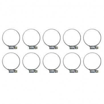 WORM DRIVE HOSE CLAMP 32X50 - WIDTH 9 mm - 10 IN A PACK. - P2R SELECTION