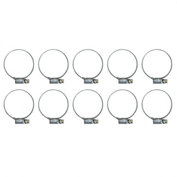 WORM DRIVE HOSE CLAMP 32X50 - WIDTH 9 mm - 10 IN A PACK. - P2R SELECTION 3700948057704