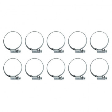 WORM DRIVE HOSE CLAMP 30X45 - WIDTH 9mm - 10 IN A PACK- P2R SELECTION