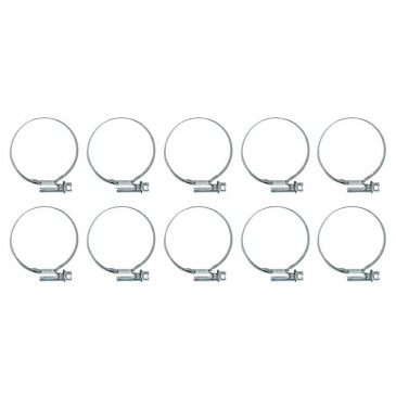 COLLIER DE SERRAGE METAL A CREMAILLERE 32x50mm (SACHET DE 10 PIECES) LARGEUR 9mm -SELECTION P2R-