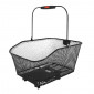 PANIER ARRIERE ACIER NID ABEILLE CITY KLICKFIX KORBKLIP NOIR AVEC FIXATION CLIP ADAPTABLE SUR TOUT PORTE BAGAGE 20L(41 x 31 x 21 cm) 4030572104314
