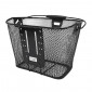 FRONT BASKET - STEEL MESH- KLICKFIX 16Lt WITH HANDLE- (36x26x25cm) TO BE ADAPTED ON HANDLEBAR WITH PLASTIC PLATE - with clip for headlight (WITHOUT BRACKET) 4030572102426