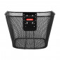 FRONT BASKET - STEEL MESH- KLICKFIX 16L BLACK - WITH MOUNTING PLATE FOR /E-BIKE (35x26x25cm) 4030572104048