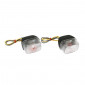 CLIGNOTANT SCOOT ADAPTABLE MBK 50 BOOSTER 1990>2003/YAMAHA 50 BWS 1990>2003 AV TRANSPARENT/NOIR (PAIRE) ** -REPLAY- 3700948032084