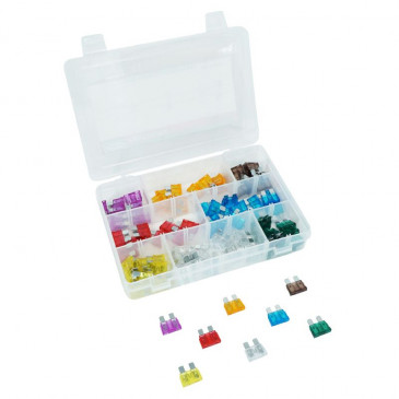 CLASSICAL FLAT FUSE 3 - 5 - 7,5 - 20 - 25 - 30A (100 IN A BOX) -SELECTION P2R- 3700948087312